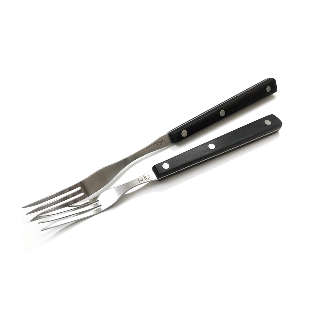 WALLFARM Granny Gabeln 2-teiliges Set – Pro-Grade Edelstahl – hitzebeständige Grill-Fleischgabel – ideal zum Servieren, Kochen, Drehen, Braten, Zerkleinern, Grillen – 25,4 cm & 30,5 cm | Fleischschnitzwerkzeuge aus Metall mit drei Zinken zum Kochen, lange