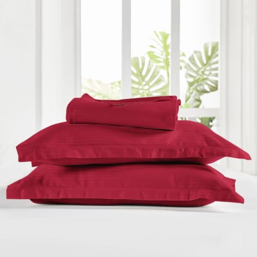 Image of myTrident Bedsheet for Double Bed King Size | 108 inch x 108 inch | Blaze