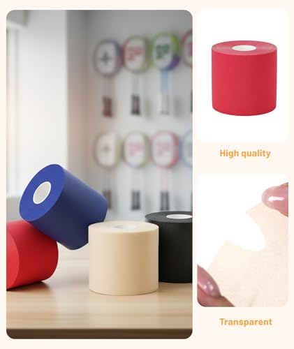 Image of 4 Pcs Badminton Cushion Wrap, Badminton Grip Tape, Cushion Wrap for Badminton Grip, Helps Reduce Hand Fatigue, Suitable for Badminton and Other Racket Sports