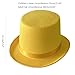 XAGMODSHN Fashion British Flat Top Hat for Costume Theatrical Plays Musicals Top Hat Adult Derby Hat