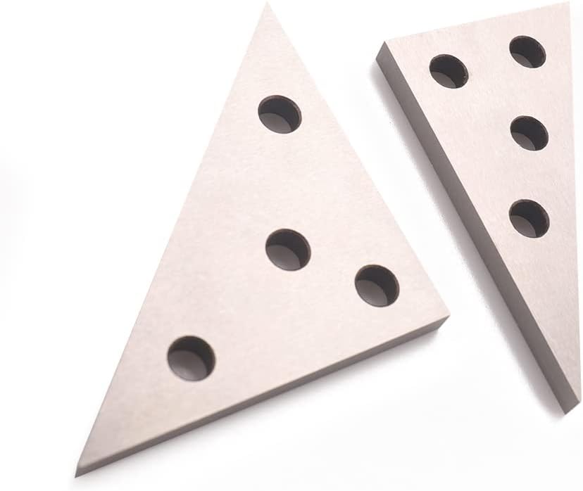 2 PCS Solid Precision 30-60-90 Degree Angle and 45-45-90 Degree Angle Plates