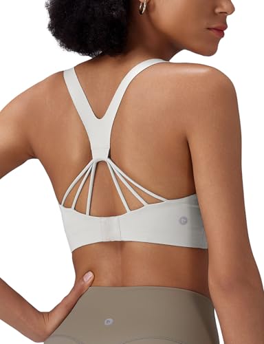 Image of baleaf Sweatleaf Adjustable Sports Bras for Women, Padded Racerback Yoga Bra, High Impact Molded Cup Workout Bra