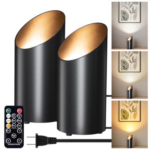 Brightown 2 Pack Uplights Indoor Floor Can Lights with Remote and Timer
