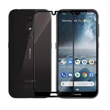 Image of Tempered Glass Screen Protector Compatible For Nokia 4.2 with Edge to Edge Coverage and with Easy Installation Kit