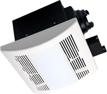 PA900VLE Premium Ultra Quiet Exhaust Ventilation Fan with 18W Fluorescent Lamps and Electronic Ballast, AC Motor, 0.7 Sones, 90 CFM