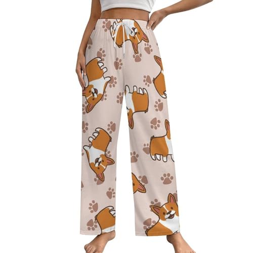 Pantalon de nuit Corgi mignon pour des soirées cocooning confortables