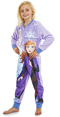 Disney Frozen Pijama Entero para Niñas De Una Pieza, Ropa Niña Invierno con  Anna y Elsa El Reino del Hielo (18-24) Meses, Pijamas Enteros Manga Larga  Regalos para Niños (2-10 Años) (7/8 años)