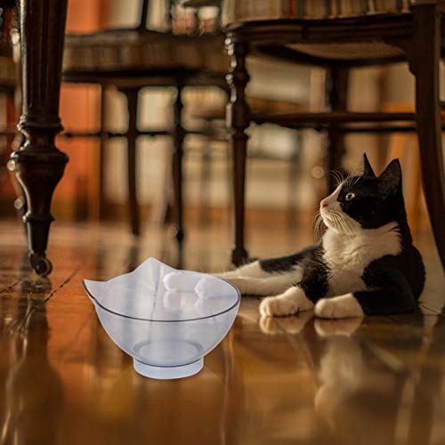 Protetor de pescoço de pés altos para gatos de estimação e tigela de alimentação anti-giro (tigela d