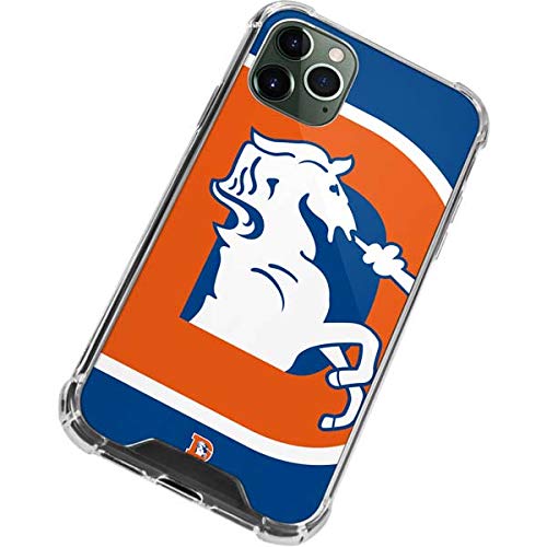 Skinit Clear Phone Case Compatible with iPhone 12 Pro Max - Officially Licensed NFL Denver Broncos Retro Logo Design