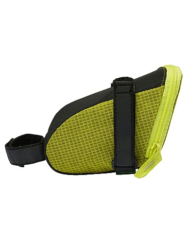 VAUDE Satteltasche Race Light L Luminum, sehr leicht mit Klett-Befestigung, mit reflektierendem Hauptmaterial, Bright Green, Einheitsgröße