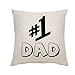 Ameesi Funda de cojín para papá, padre, papá, papá, funda de cojín para papá, cumpleaños, Navidad, regalo de Ftaher