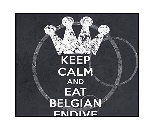 Makoroni - Keep Calm and EAT Belgian Endive Jigsaw 252 Piece Puzzle, DesB98