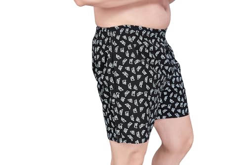 Image of Nermosa Men's Cotton Printed Soft Regular Boxer Shorts | Pack of 2