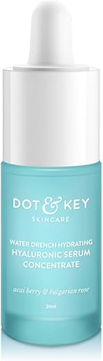 Dot & Key Hydrating Hyaluronic Acid Serum With Vitamin C + E | For Plump, Glowing Skin | Face Serum for Dry Skin, Oily & Normal Skin | With…