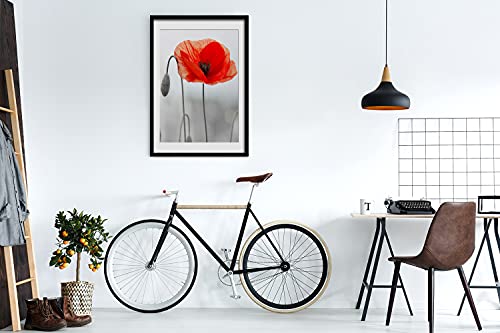 Cadre MDF 50x70 cm avec affiche de coquelicots Tulup