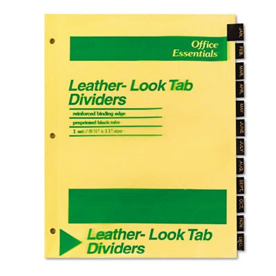 Office Essentials Printed Tab Index Divider Set, 12-Tab, Months (Set of 12) [Set of 3]