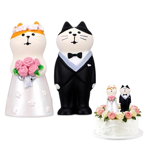 Figuras Novios Tarta,Muñecos Tarta Boda,Figura Decorativa para Pastel Nupcial y Mesa Dulce