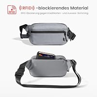 tomtoc 1,5L Sling Bag Herren Damen Mit RFID-Schutz, Leichte Umhängetasche – Ansicht 3