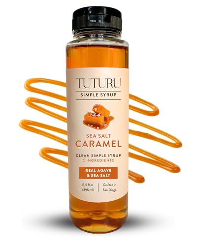 Caramel Agave Simple Syrup for Coffee & Cocktails - Sweetened