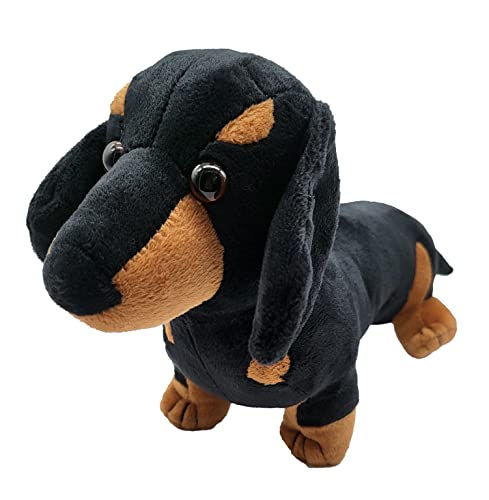 Peluche Perro Salchicha Tacto Extra Suave Aterciopelado, Diseño Muy Realista Perro Salchicha de...