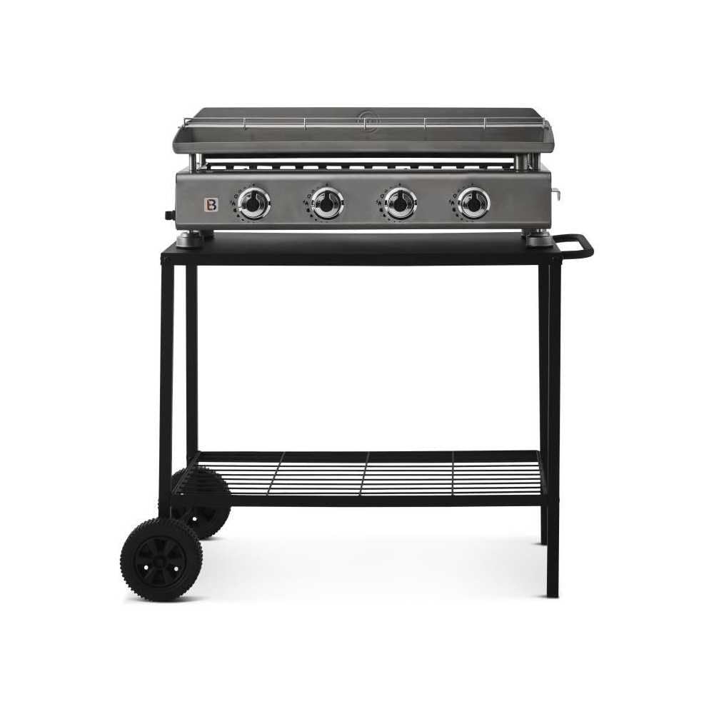Favex Carrello per Piastra Nero 100 x 56 x 73 cm 9760006