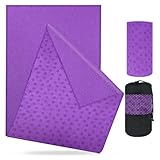 flintronic Toalla de Yoga Antideslizante, Toalla Microfibra Antideslizante,...