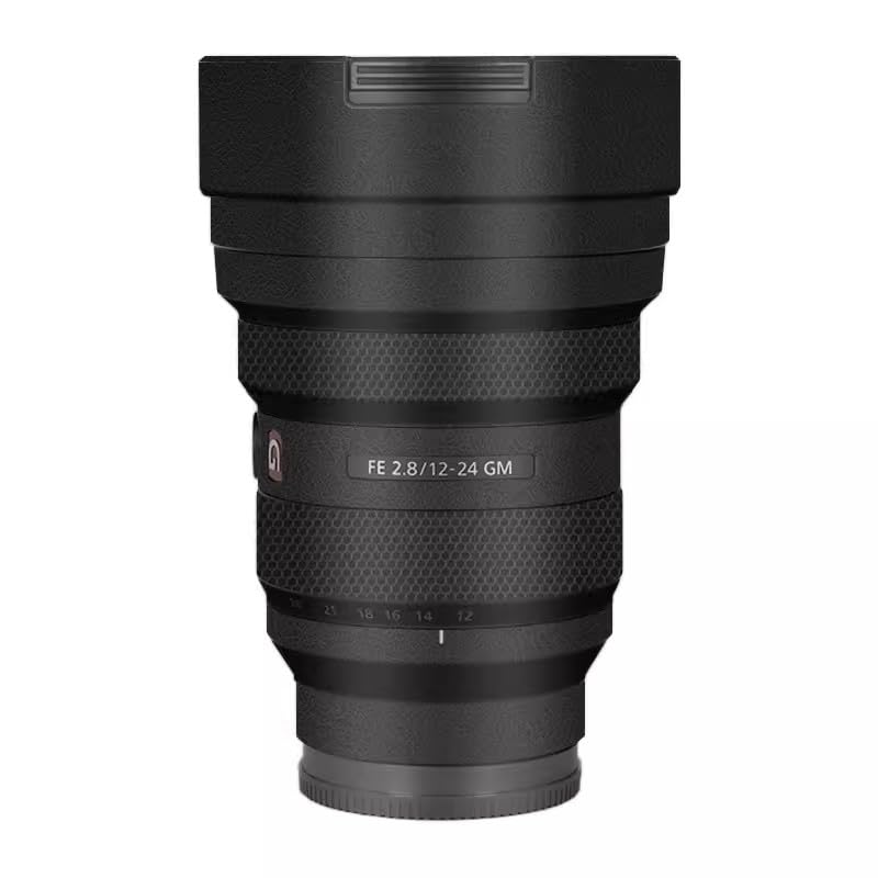 Protection Sony 12-24mm F2.8 GM film vinyle anti-rayures texture cuir