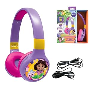 Lexibook Dora Bluetooth-Kopfhörer HPBT010DOR (Lila/Pink)