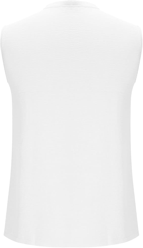 Débardeur Homme été Sans Manches - Col V, Coupe Ample, En Coton, Pour Sport, Gym, Loisirs Décontractés