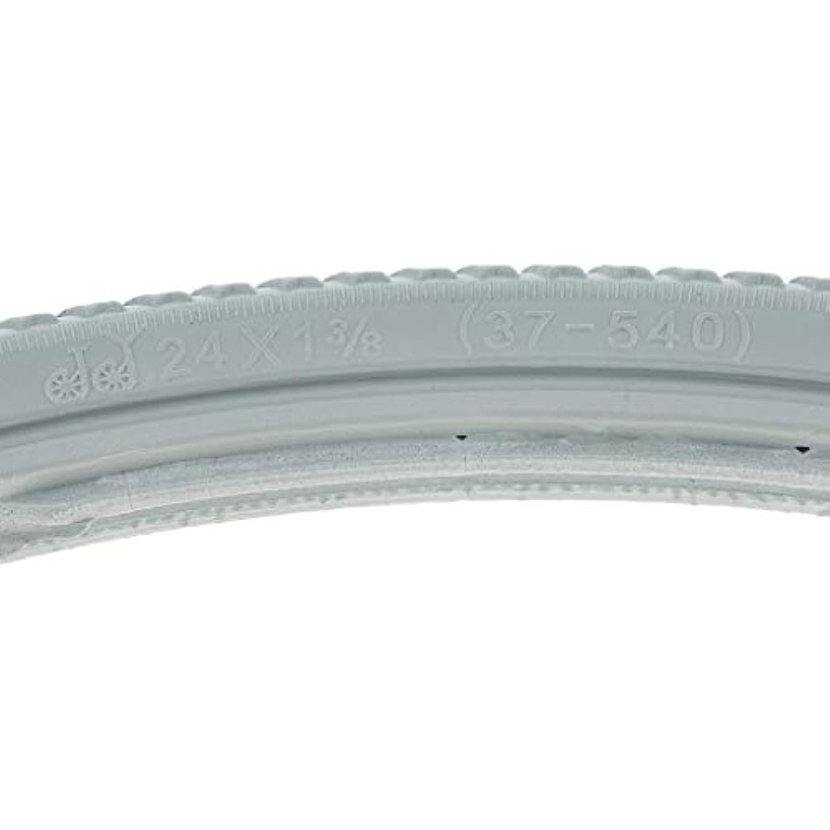 2 Stück Reifen 61.0 cm PU Solid Rollstuhl Reifen 24x1 3/8 Grau Pannensicher