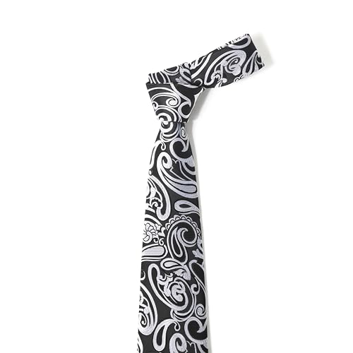 Image of Men's Tie Set with Pocket Square and Cufflinks | 100% microfiber; tie 59 x 3.15 in; square 10 x 10 in; gift box included