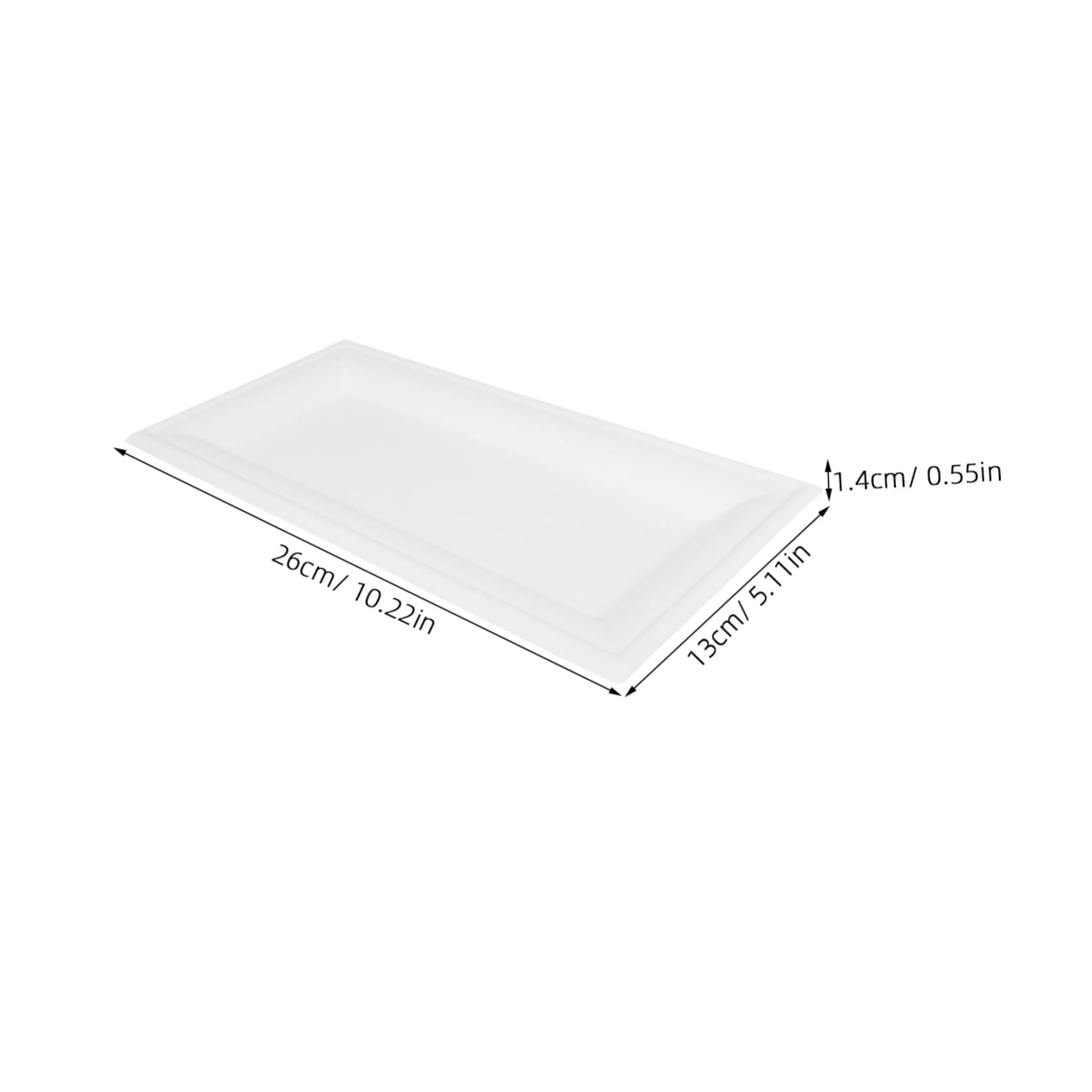 Piatti di Carta Resistenti e Spessi Usa e Getta 50 Pezzi Design Elegante e Moderno da 5x10 Pollici, per Shower e Matrimoni
