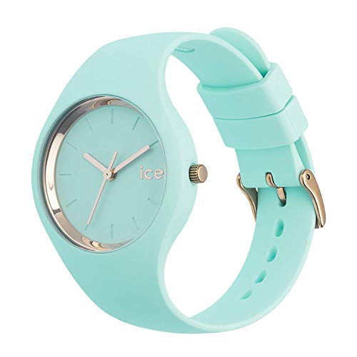 Ice-Watch - Ice Glam Pastel Aqua - Women's Wristwatch With Silicon Strap, Turquoise, Zzzz-S, Small (34 Mm) #TOP1