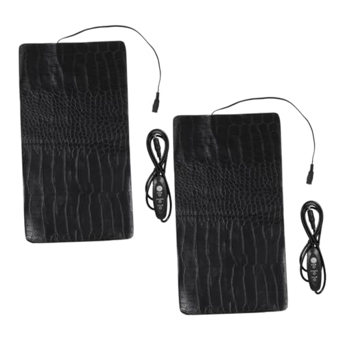 BESTonZON 2Pcs Heated Pet Mat with Adjustable Temperature Heating Cushion for Cats Dogs and Reptiles for Outdoor Use and Cozy Resting Pattern