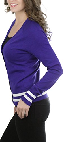 Image of ToBeInStyle Women's Long Sleeve Button Down V-Neck Cardigan