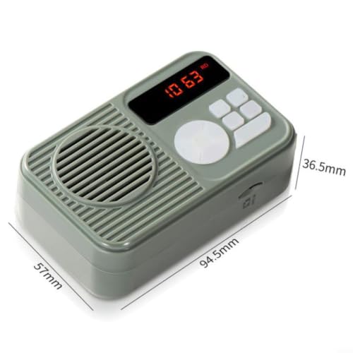 Radio portátil HRD231 con linterna para camping y emergencias del hogar color gris 7