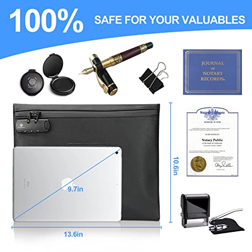 KOSMCCO PU Leather Notary Bag