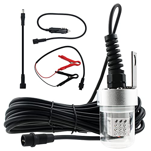 XINHAOHANG 集魚灯 水中ライト led 水中集魚灯 水中灯 集魚ライト 釣り ライト しゅうぎょライト 釣り 集魚灯 投光器 夜釣り 船からの釣り 岸からの釣り 高輝度 IP68完全防水 12V 7M （15W ブルー） 1枚目