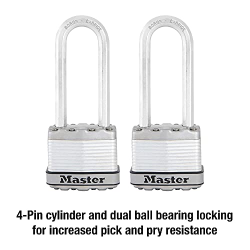 Master Lock M1XTLJ Magnum Heavy Duty Padlock with Key, 2 Pack Keyed-Alike by Master Lock - Image 4