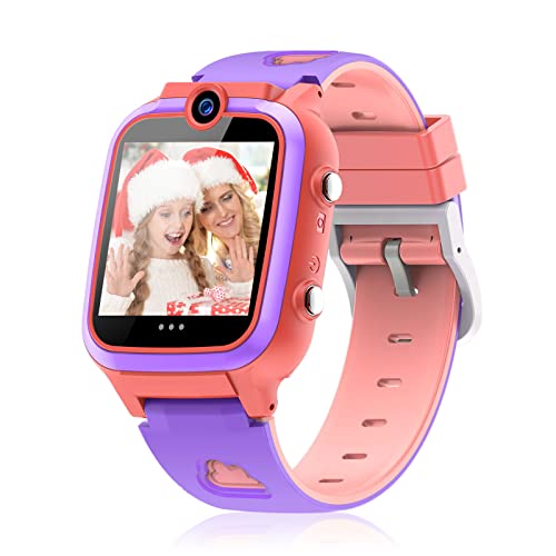 Smart Watch for Kids,4 Colors, Dual Cameras Games Pedometer Video MP3 Music Player Recorder Alarm Clock and More, Smartwatch for Age 3-12 Boys Girls Christmas New Year Gifts