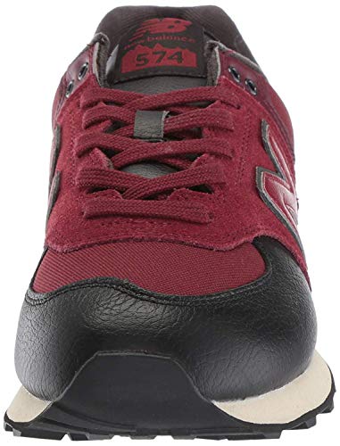 Image of New Balance Men's 574 V2 Low Hiker Sneaker, Burgundy /Burgundy, 18 W