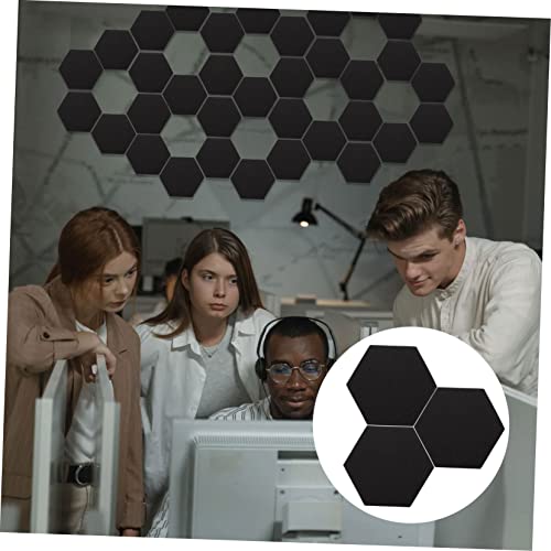 Panel acústico hexagonal de 3 piezas para grabación en casa, alta densidad miniatura 5