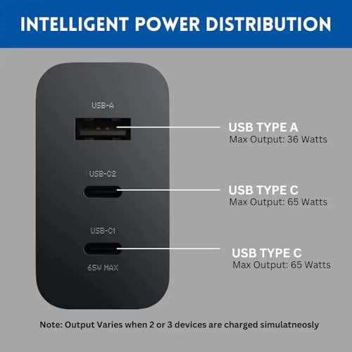 Image of Original 65W Adapter Compatible with Nothing Phone 1 Adapter Original with SIX Months Replacement Warranty