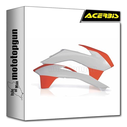 Ouïes de radiateur Acerbis pour réparer carénage KTM EXC-F 350 orange blanc