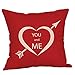 Produktbild Momoxi Kopfkissenbezug, Valentinstag Polyester gedruckt Sofa Car Home Dekoration Kissenbezug