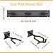 Nonkky Gun-Rack,Adjustable Gun-Rack-Wall-Mount,Heavy Duty Steel Gun-Rack-for-Wall,Indoor-Gun-Racks 3/6/8/12 Slot Rifle-Rack Display Stand