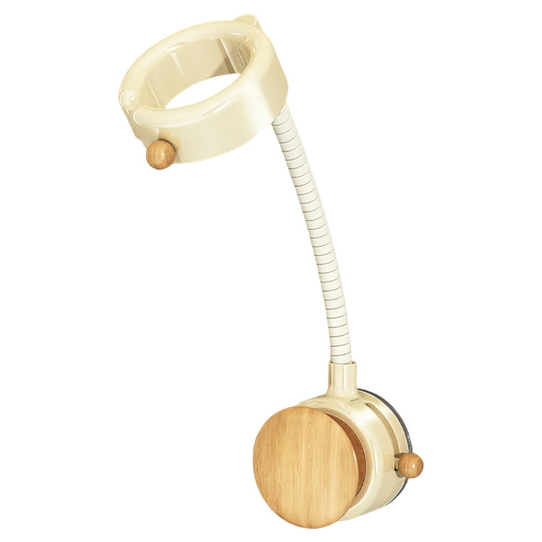 Hndhbfgrt Suction Cup Mounted Hair Dryer Holder Cord Storage& 360 Degree Adjustable Rotation for Bathroom Wall Installation