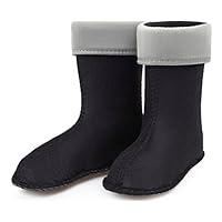 Ladeheid Warming Insert for Children's EVA Extra Light Wellington Boots Rainy Wellies Rain Boots KL045 (Grey, UK 8.5 UK Child = DE 26 EU)