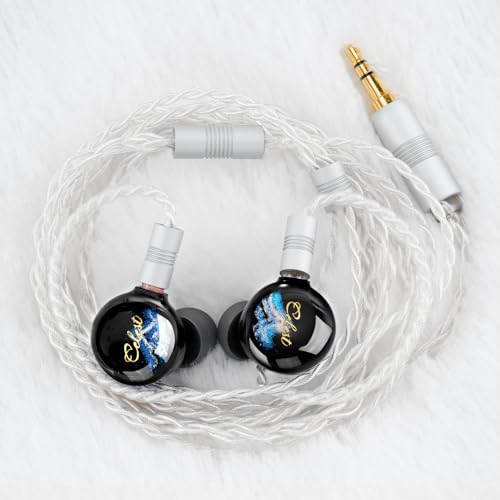 Image of QOA Kinera Celest Pandamon 2.0 in Ear Monitor for Musicians, HiFi Wired Earphone, Enhanced SPD2.0 BA Driver IEM Earphone with Resin Housing and Stainless Steel Panel, 2-Pin Detachable Cable(Black)