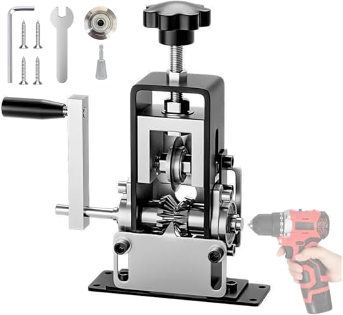 Manuelle Kabelabisoliermaschine Handkurbel oder Elektrobohrmaschine Abisoliermaschine für 1-25 mm Kupferkabel-Recycling